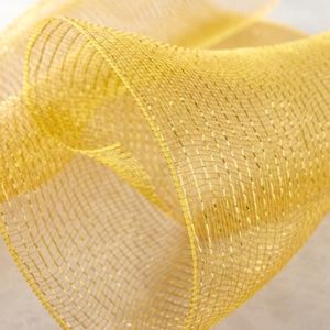Wide Gold Glitter Mesh Netting Roll, approx. 20-25 feet long x 21" wide